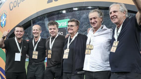 Investidores e presidentes do Atlético na final da Copa do Brasil (foto: Pedro Souza / Atlético)