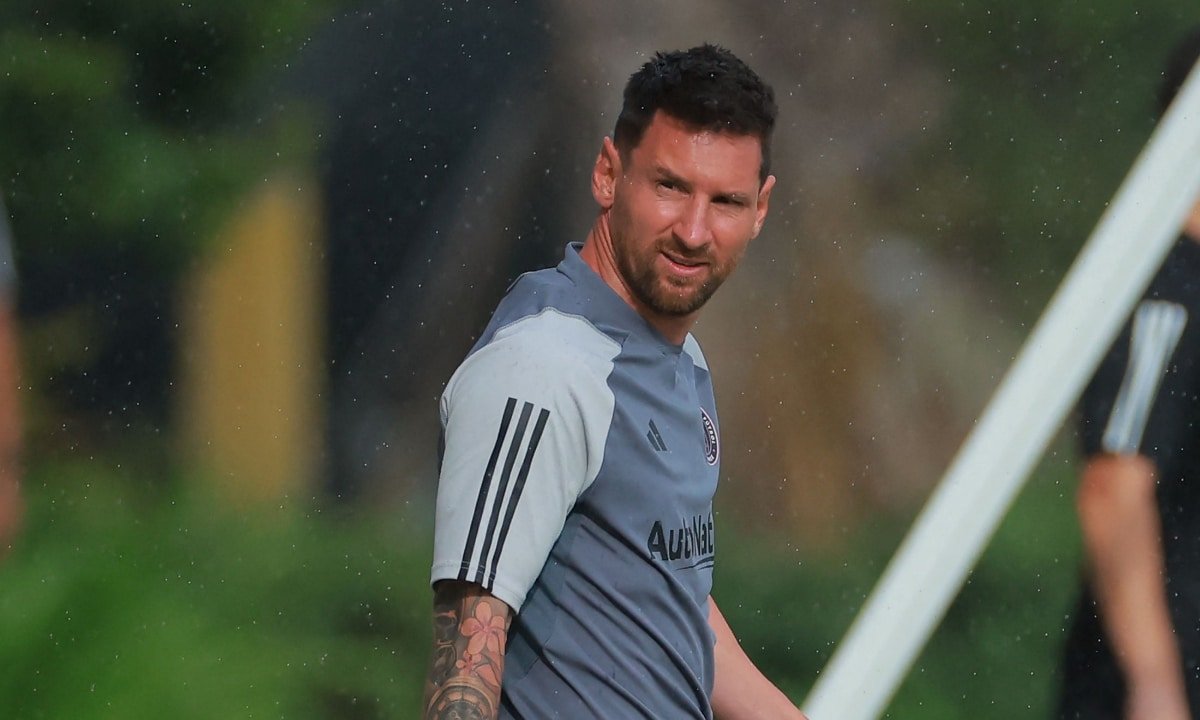 Messi em treino pelo Inter Miami (foto: AFP)