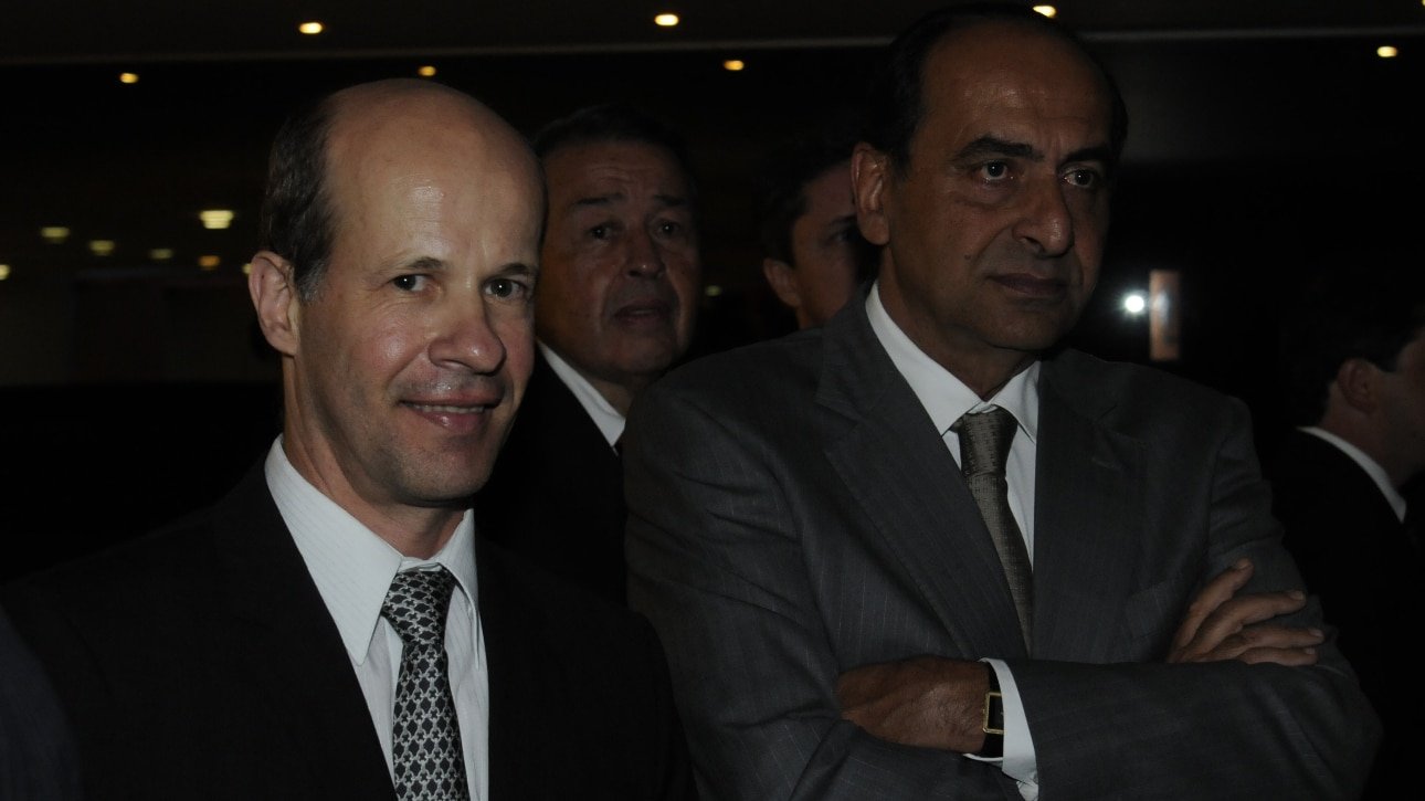 Ricardo Guimarães e Alexandre Kalil juntos (foto: Sidney Lopes/EM/D.A Press)