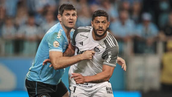 Atacante Hulk em Grêmio x Atlético (foto: Pedro Souza / Atlético)