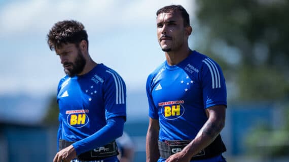 William Pottker, ex-atacante do Cruzeiro durante treino na Toca II (foto: Bruno Haddad/Cruzeiro)