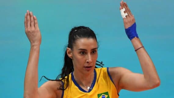 Sheilla Castro, ex-jogadora da Seleção Brasileira (foto: KIRILL KUDRYAVTSEV/AFP)