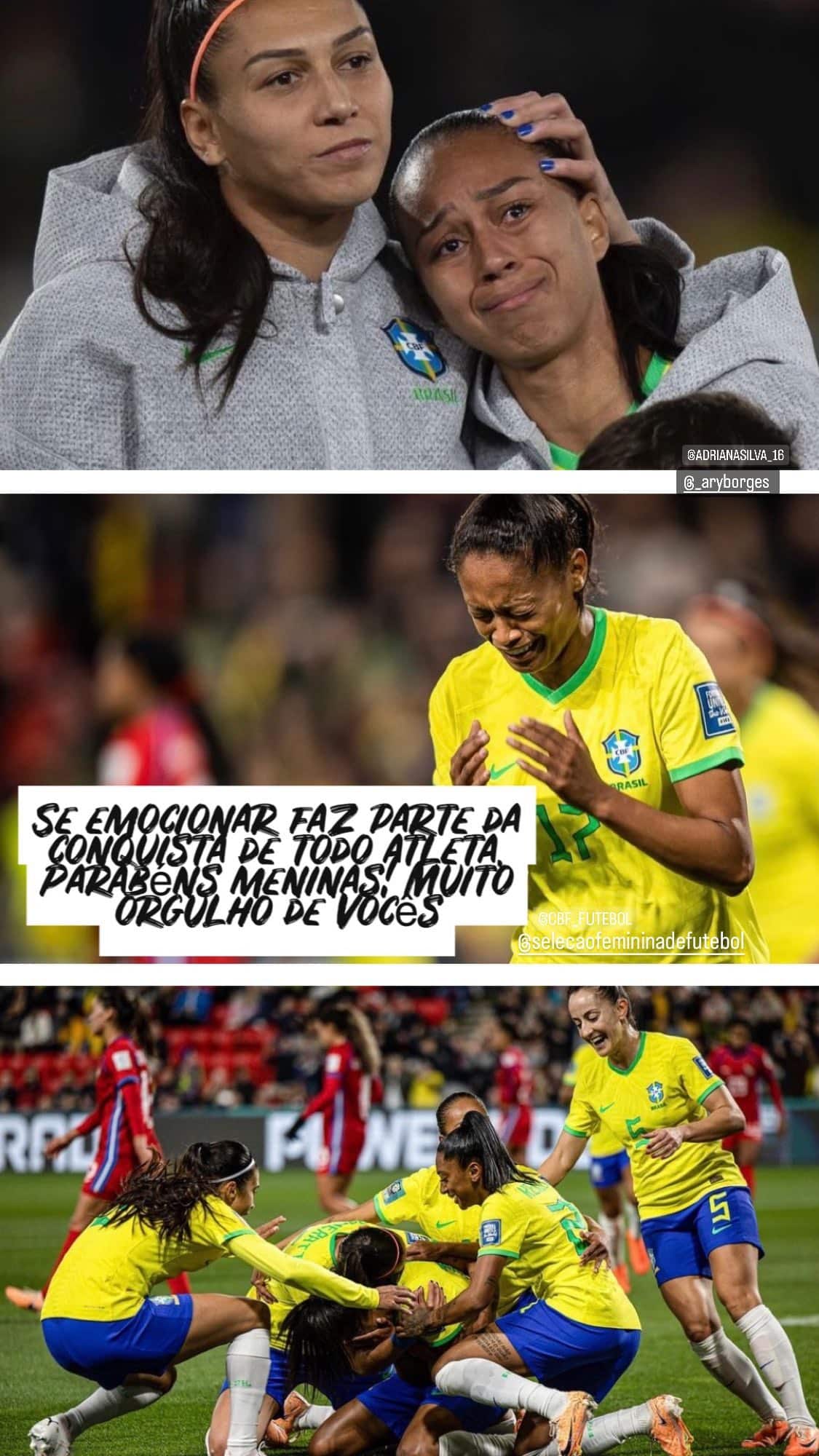 Postagem do Thiago Silva sobre a estreia do Brasil na Copa do Mundo Feminina - (foto: Reprodução Instagram de Thiago Silva)