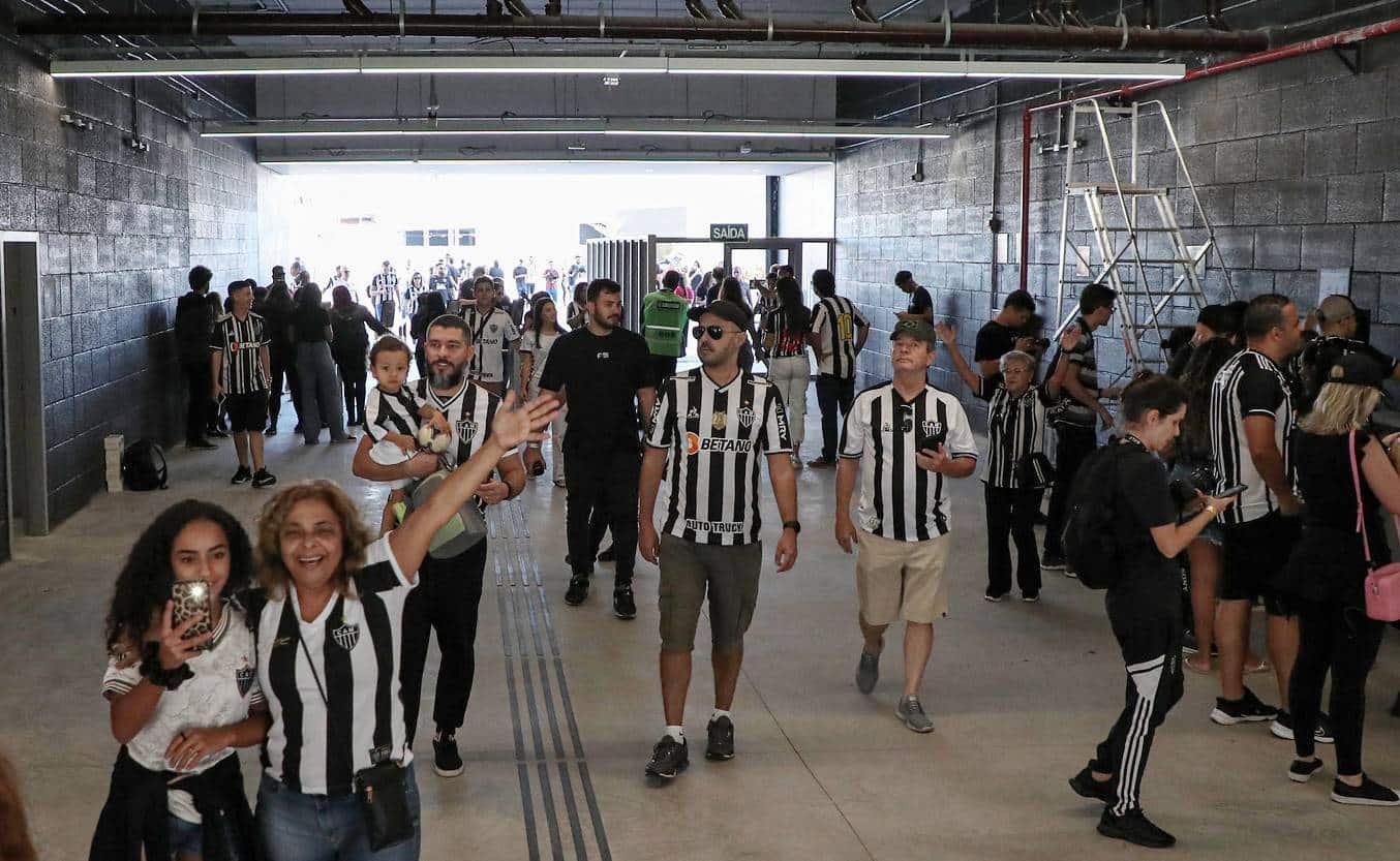 Torcida do Atlético na Arena MRV (foto: Pedro Souza/Atlético)
