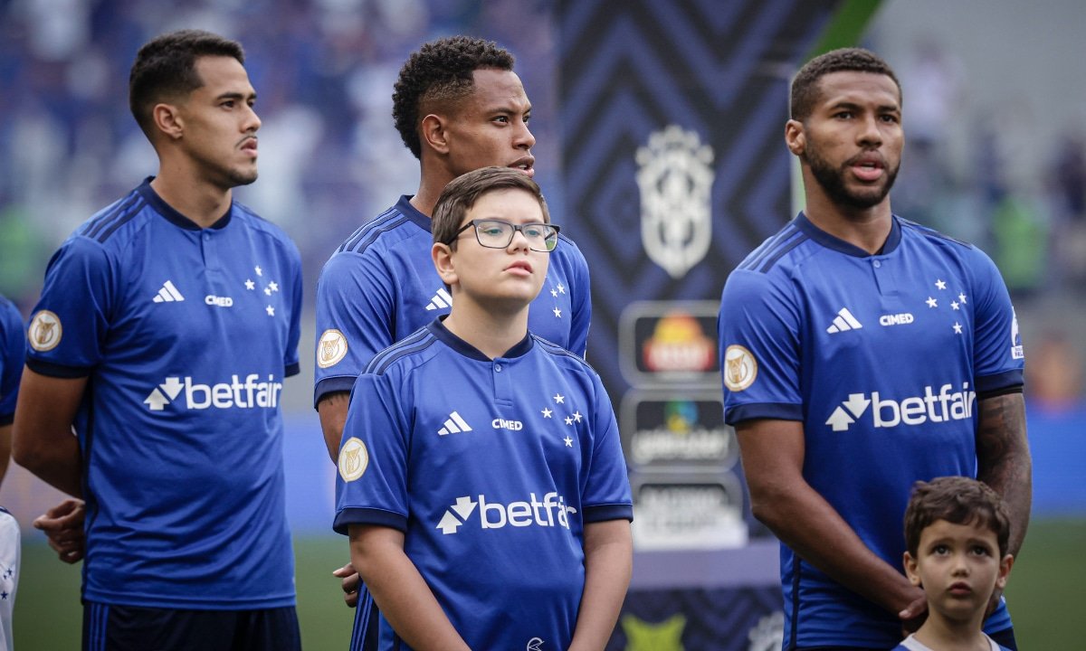 Time do Cruzeiro contra o Goiás, pelo Campeonato Brasileiro (foto: Staff Images/Cruzeiro)