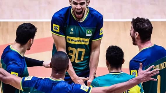 Liga das Nações de Vôlei Masculino 2023: Brasil derrota China e