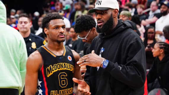 Bronny James (foto: ALEX BIERENS DE HAAN/AFP)