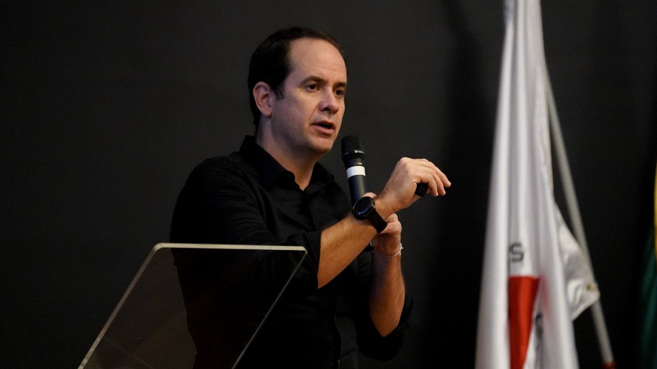 Bruno Muzzi, CEO do Atlético, na sede do clube (foto: Pedro Souza/Atlético)