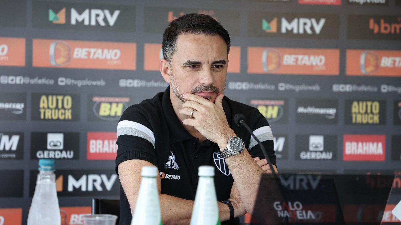 Rodrigo Caetano, diretor de futebol do Atlético-MG (foto: Pedro Souza/Atlético-MG)