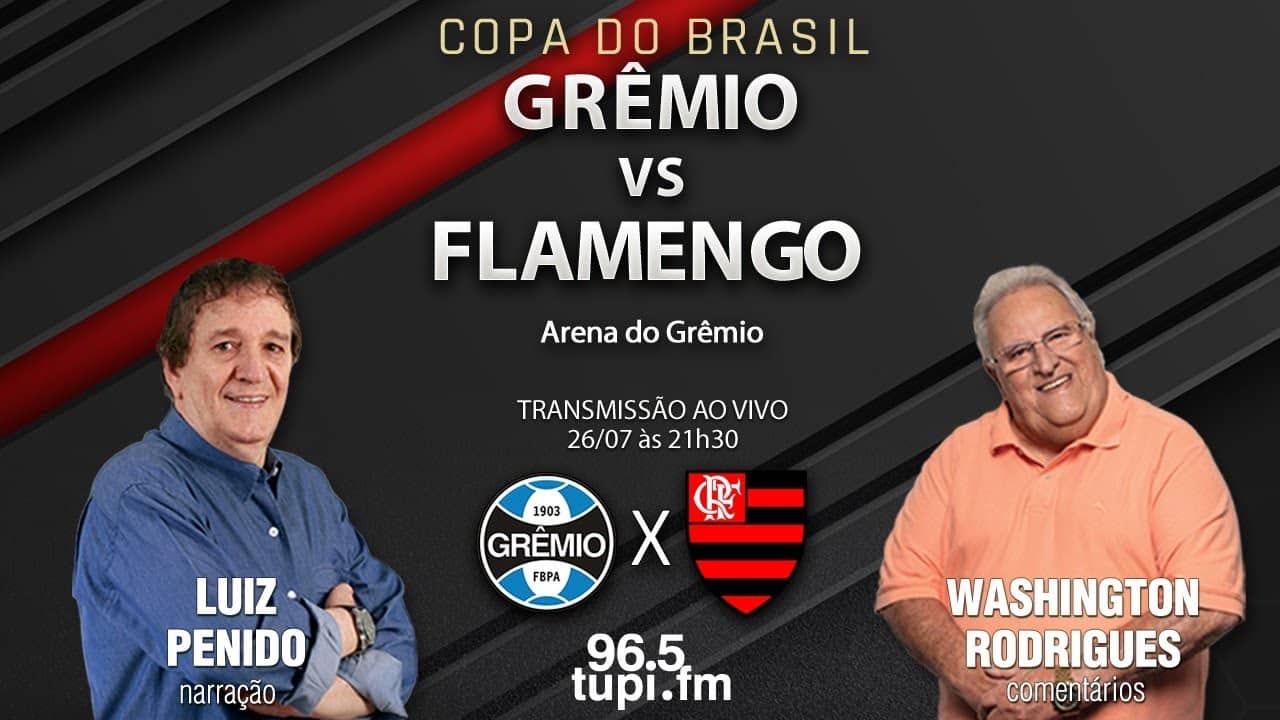 AO VIVO: FLAMENGO X GRÊMIO DIRETO DA ARENA - SEMIFINAL DA COPA DO BRASIL  2023