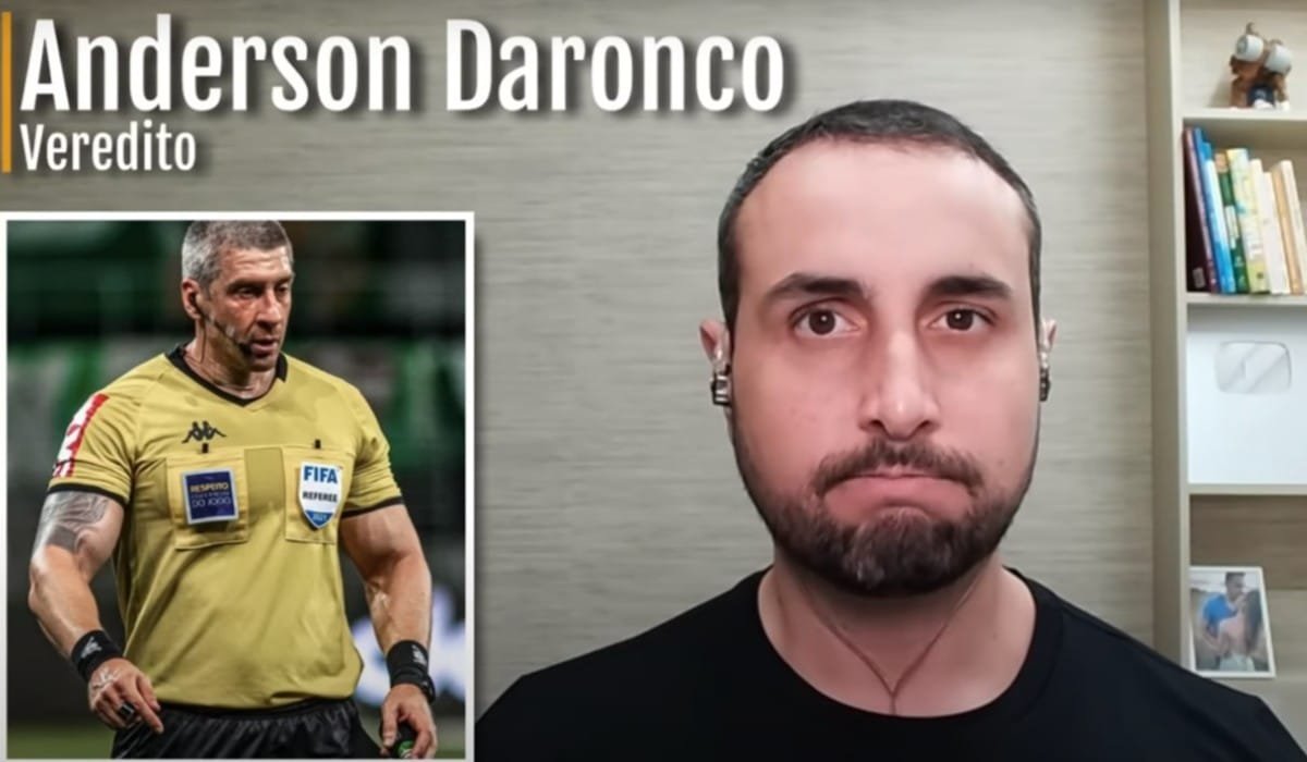 Print do vídeo em que o Rodrigo Góes analisa o shape de Anderson Daronco (foto: Reprodução / Youtube)