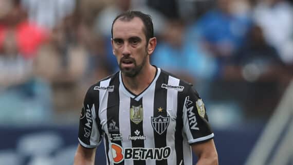 Godín em jogo pelo Atlético (foto: Pedro Souza / Atlético)