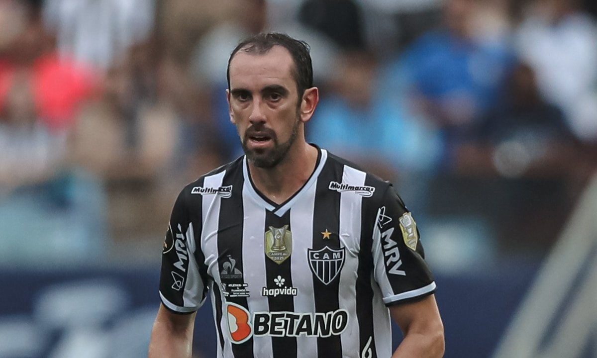 Godín em jogo pelo Atlético (foto: Pedro Souza / Atlético)