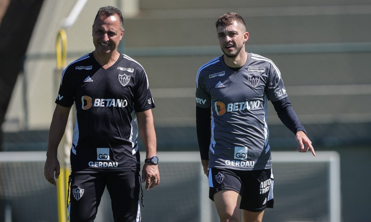 Hyoran em treino do Atlético (foto: Pedro Souza/Atlético)