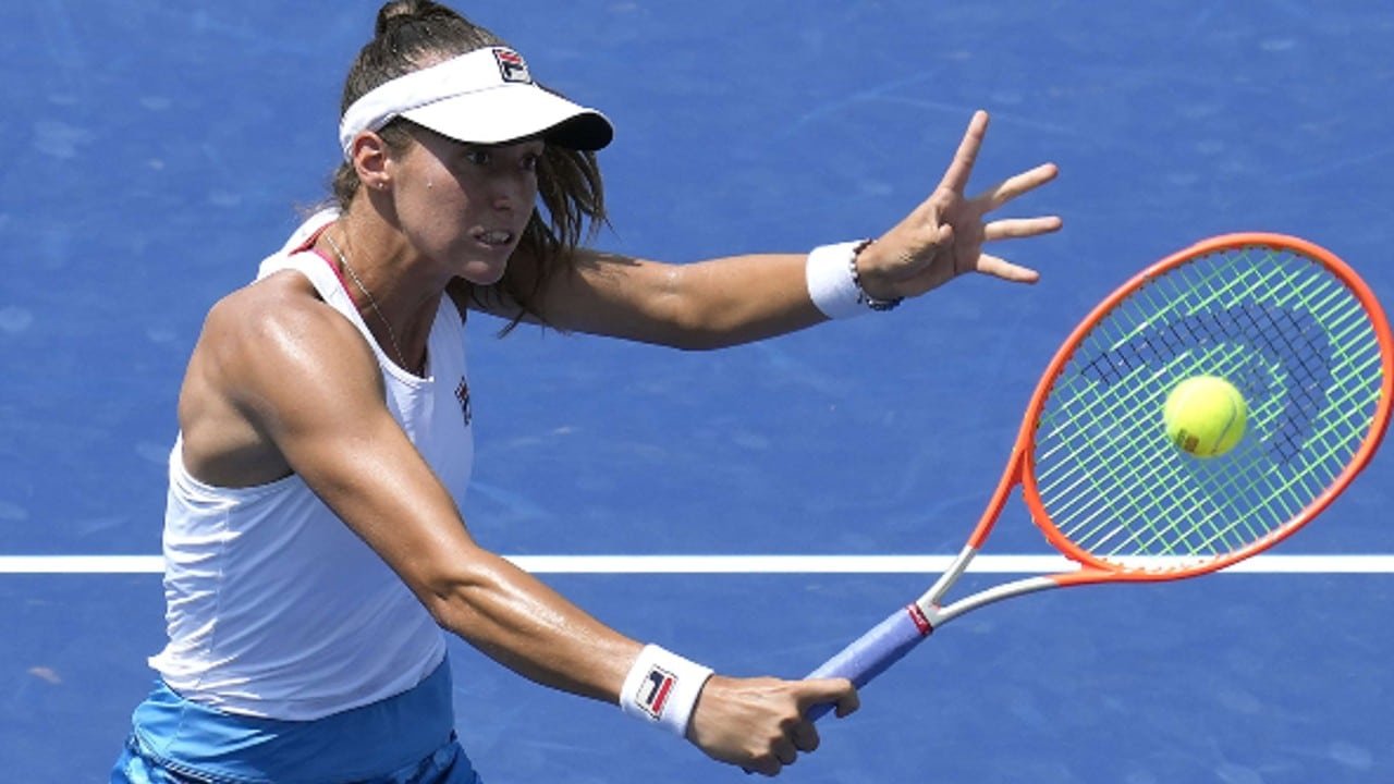 A brasileira Lusia Stefani em ação (foto: Thearon W. Henderson/AFP)