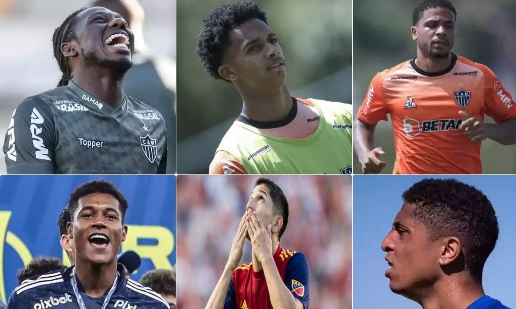 Ex-Atlético e Cruzeiro na MLS (foto: Montagem sobre fotos: Bruno Cantini / Atletico; Pedro Souza/Atlético; Thomás Santos/STAFF IMAGES; Gustavo Aleixo/Cruzeiro; Divulgação)