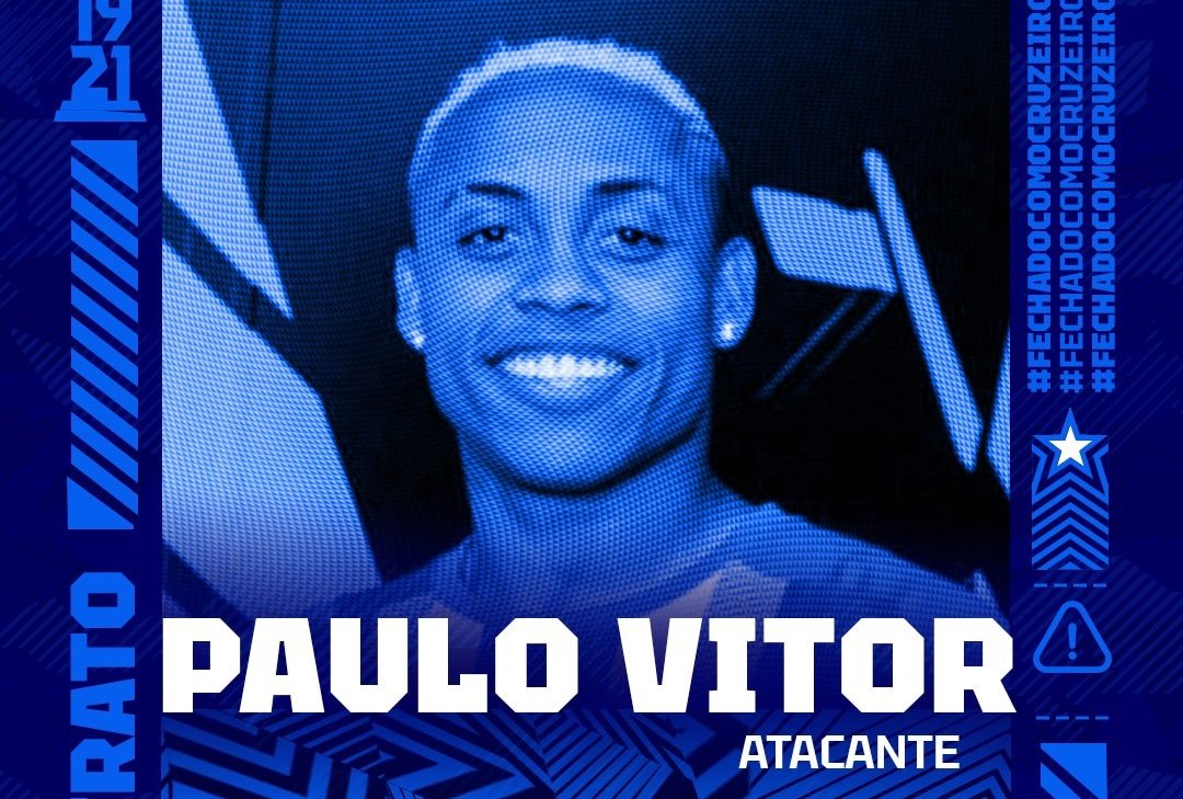 O Cruzeiro anunciou a contratação do atacante Paulo Vitor (foto: Divulgação/Cruzeiro)