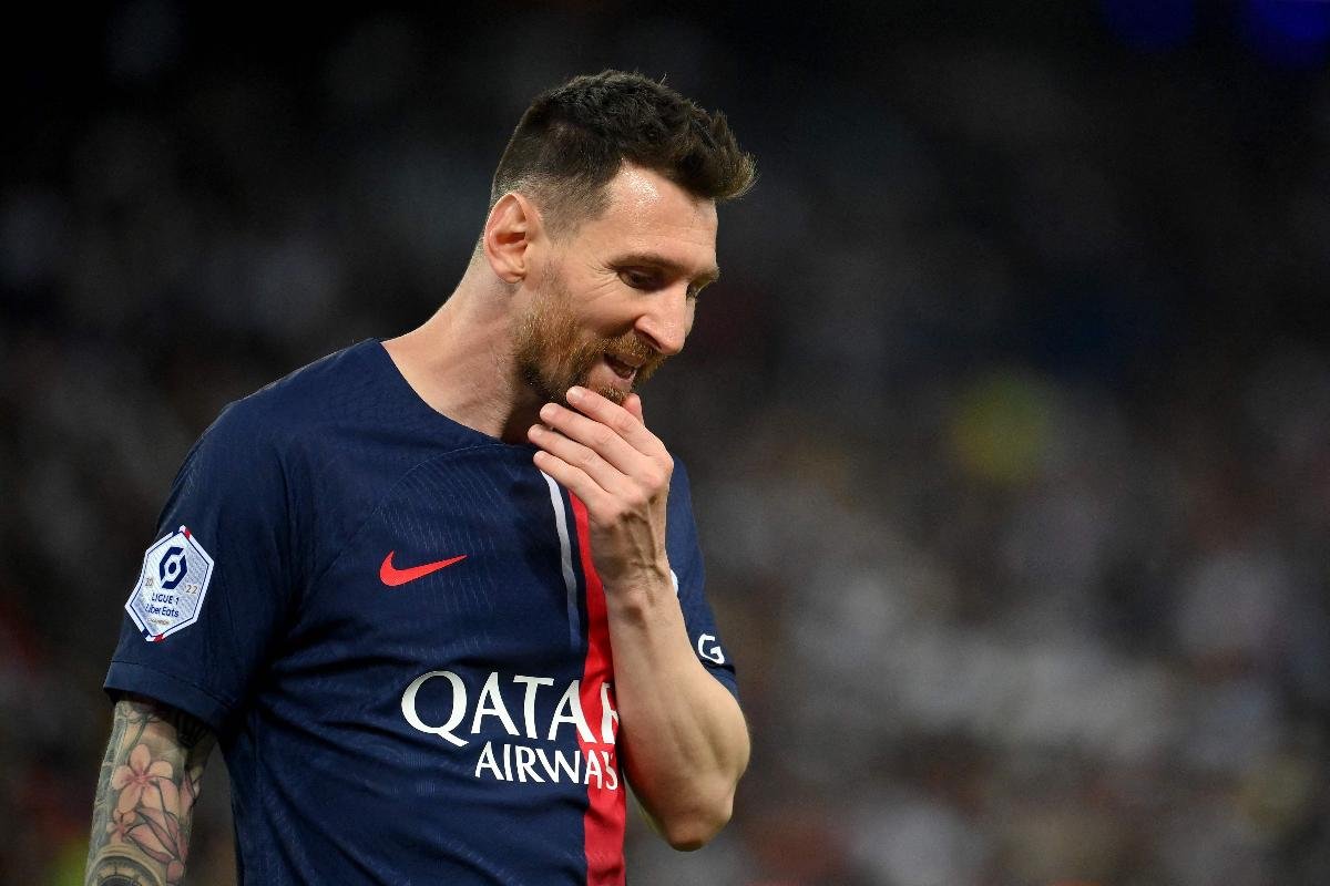 Lionel Messi durante passagem pelo Paris Saint-Germain (foto: FRANCK FIFE / AFP)