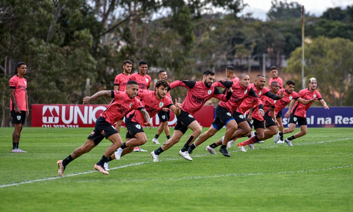 Treino do América no CT Lanna Drumond (foto: Mourão Panda/América)