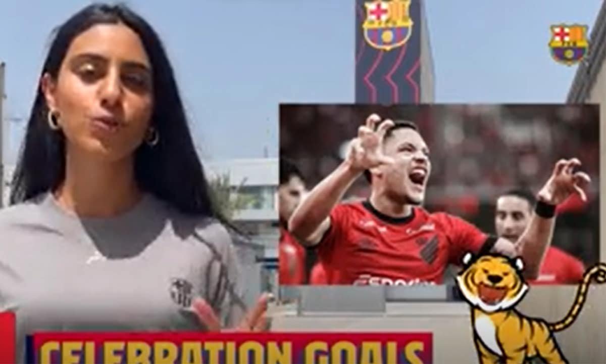 Repórter do Barcelona cita curiosidades da carreira de Vitor Roque (foto: Reprodução/OneFootball/Barcelona)