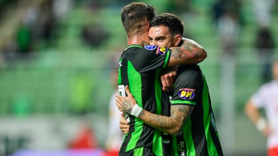 América em jogo contra o Bahia, pelo Brasileiro (foto: Mourão Panda / América)