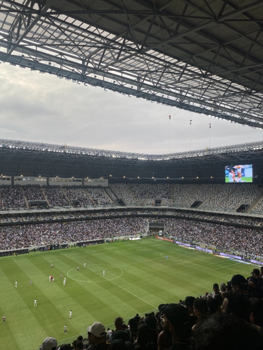 Vista da parte superior do setor Inter Leste da Arena MRV