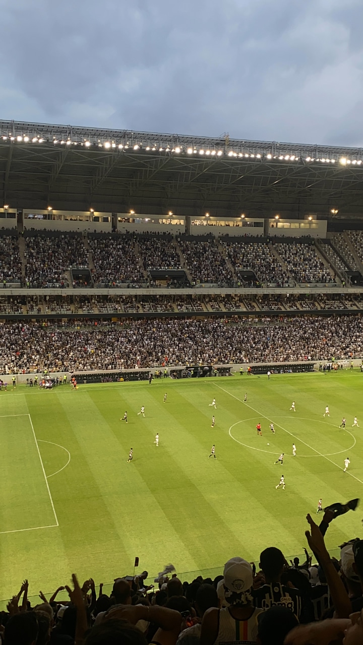 Vista da parte superior do setor Inter Leste da Arena MRV