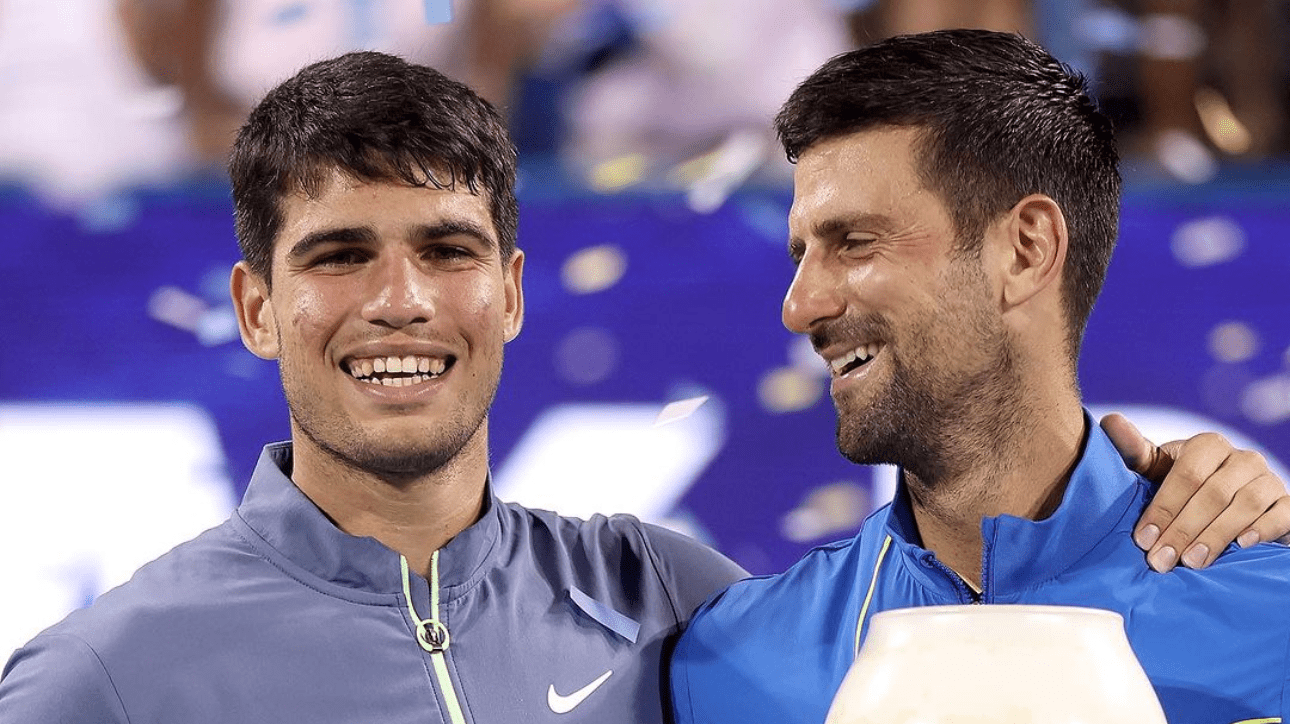Alcaraz e Djokovic (foto: Getty)