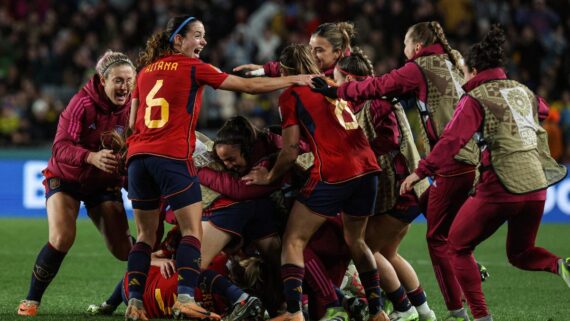 Seleção da Espanha (foto: Photo by Marty MELVILLE / AFP)