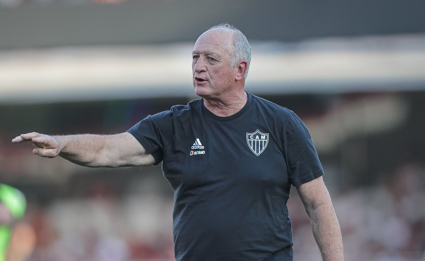 Felipão, técnico do Atlético (foto: Pedro Souza/Atlético)