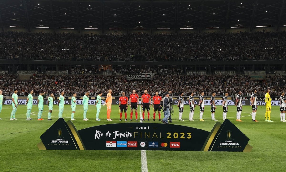Atlético x Palmeiras no Mineirão, pela Libertadores de 2023 (foto: Pedro Souza/Atlético)