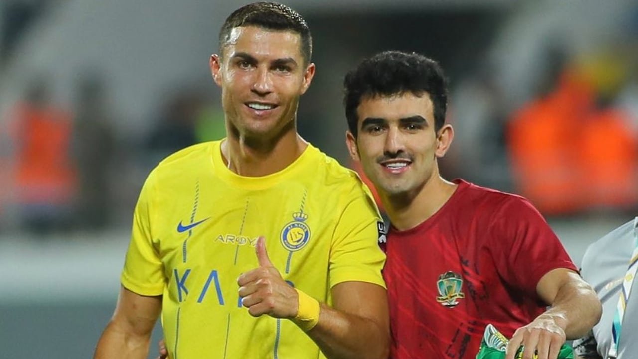 Cristiano Ronaldo e Ahmed Zero (foto: Reprodução Instagram de Ahmed Zero)