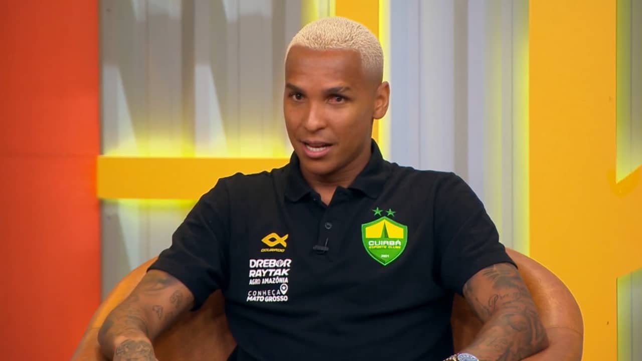 Deyverson no programa Boleiragem, do SporTV (foto: Reprodução SporTV)