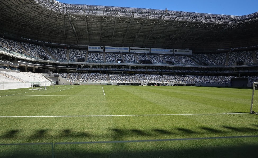 Gramado da Arena MRV, estádio do Atlético - (foto: Pedro Souza/Atlético)