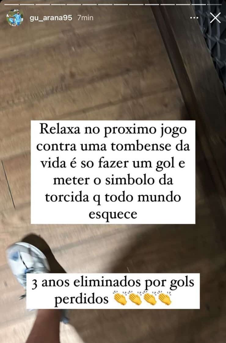 Postagem de Gustavo Arana - (foto: Reprodução Instagram)