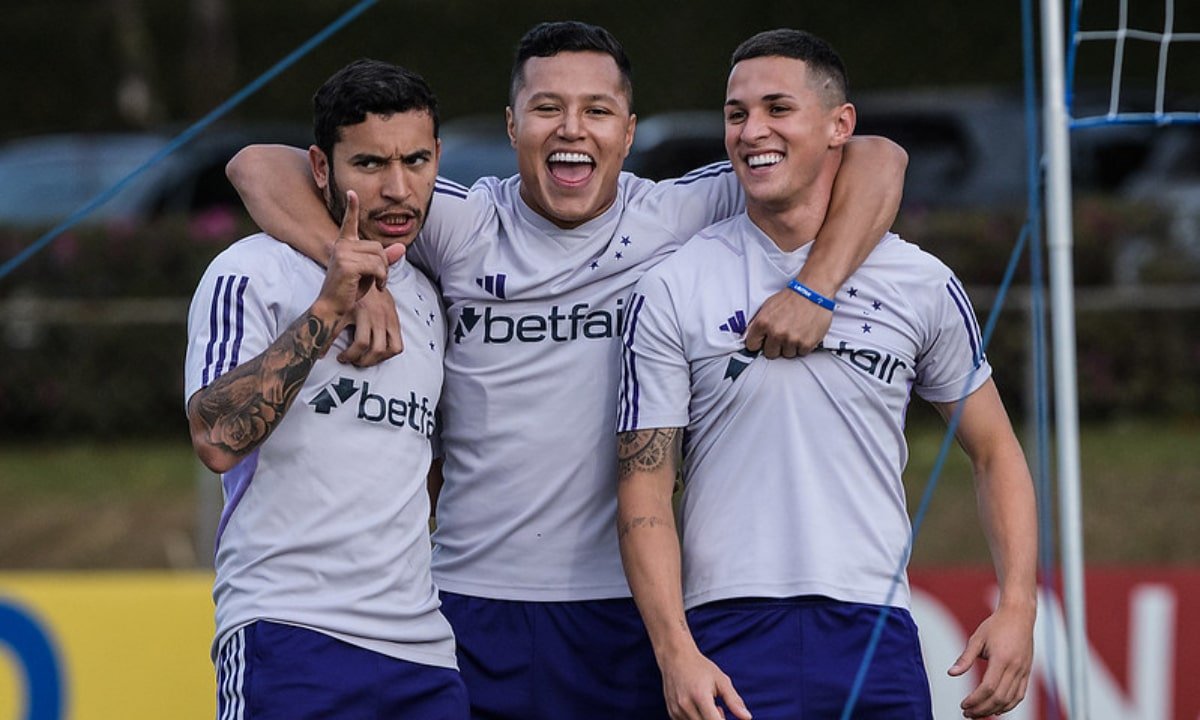 William, Marlon e Mateus Vital (foto: Gustavo Aleixo/Cruzeiro)