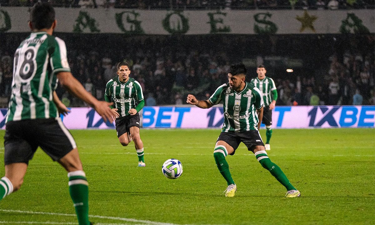 Coritiba contra o Inter (foto: Gabriel Thá / Coritiba)