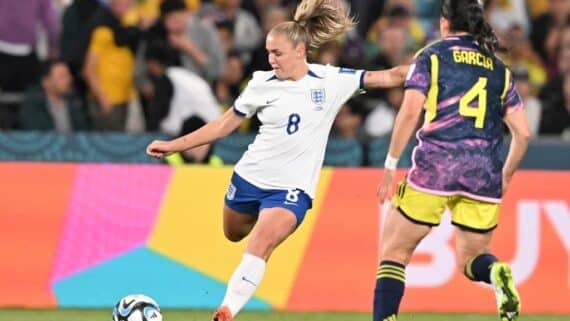 Inglaterra, pela Copa do Mundo Feminina (foto: Izhar Khan/AFP)