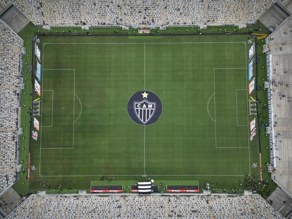 Vista aérea da Arena MRV