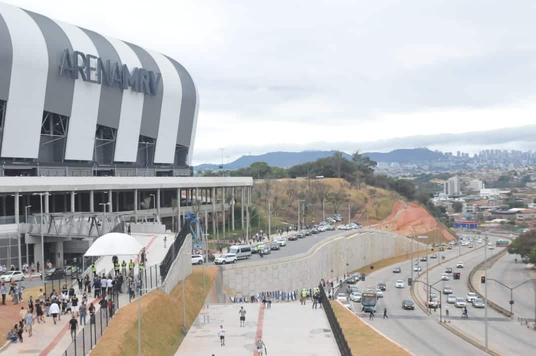 Entorno da Arena MRV, estádio do Atlético