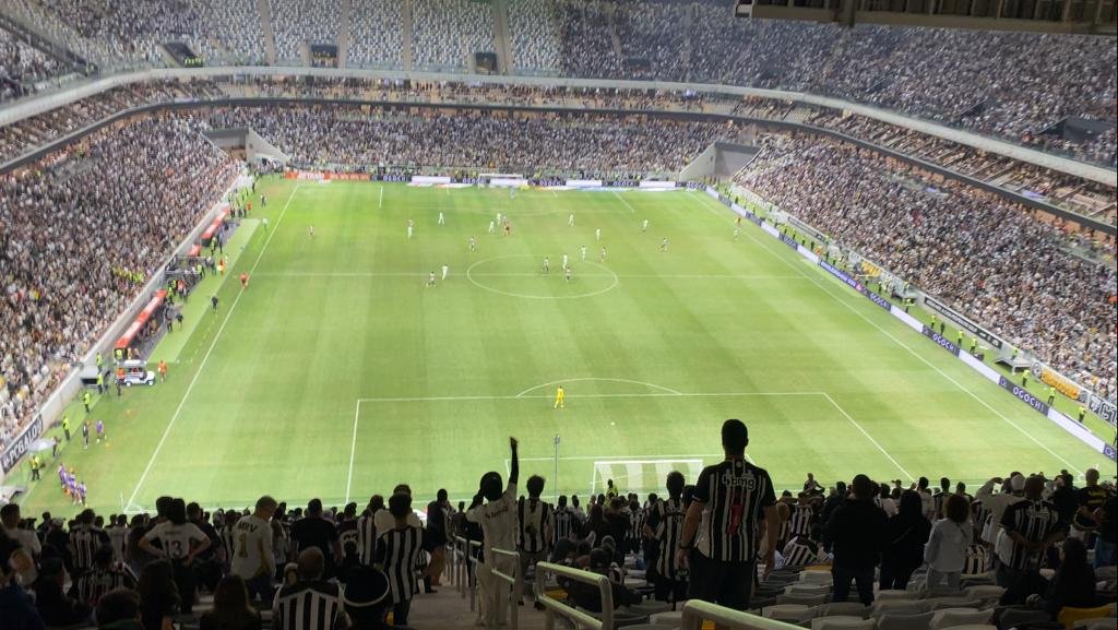 Visão da torcida na Arena MRV (foto: Mannu Meg/NA)