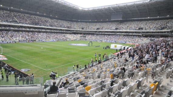 Atlético x Santos na Arena MRV (foto: Gladyston Rodrigues/EM/DA.Press)