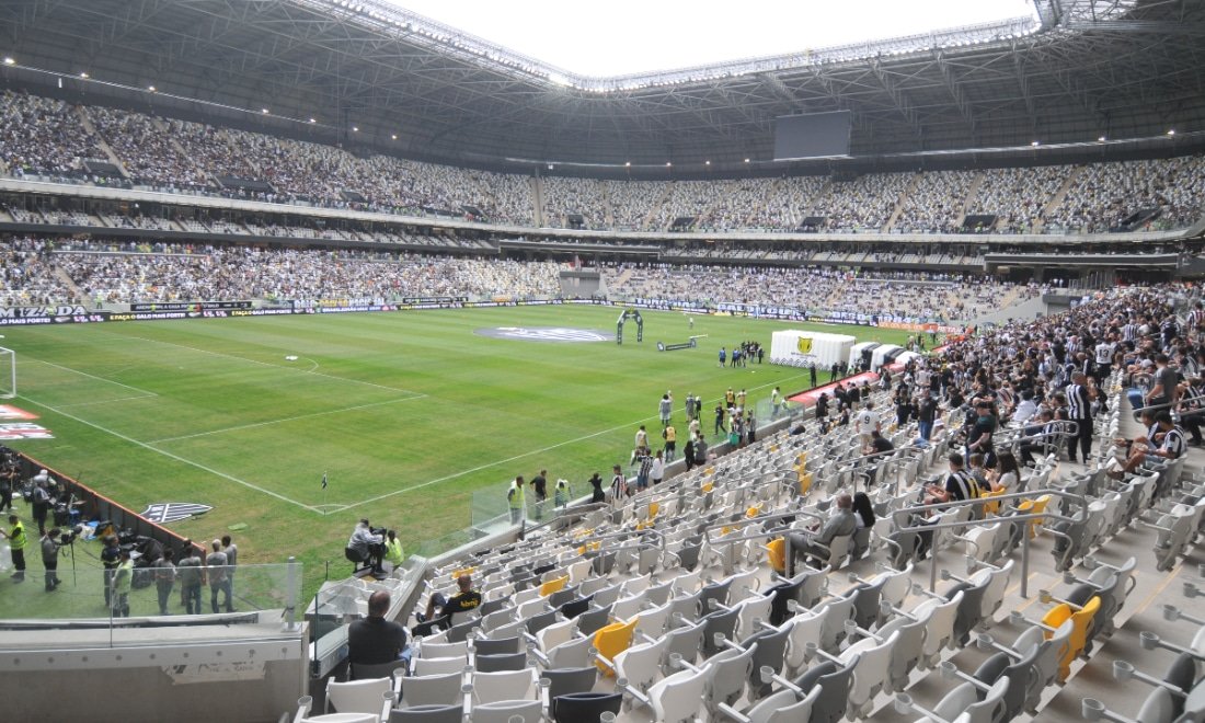 Atlético x Santos na Arena MRV (foto: Gladyston Rodrigues/EM/DA.Press)