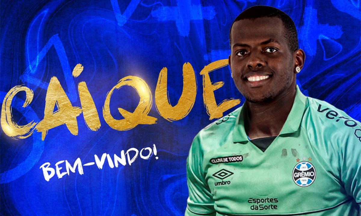 Caíque, novo goleiro do Grêmio (foto: Reprodução/Grêmio)