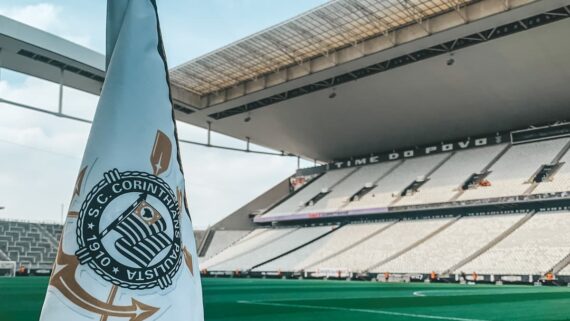 Bandeira do Corinthians (foto: Corinthians/Hugo Rodrigues)