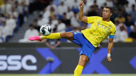 Cristiano Ronaldo, atacante do Al-Nassr (foto: AFP)