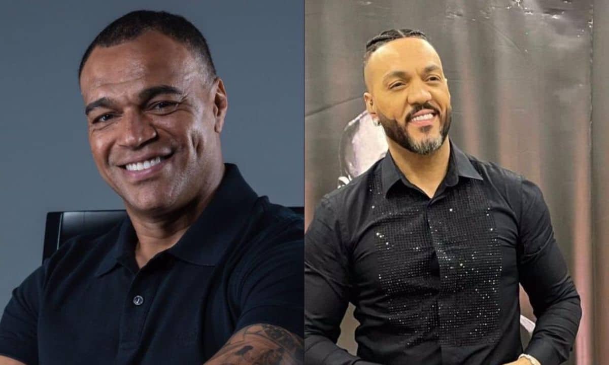 Denilson e Belo (foto: Reprodução/Twitter)