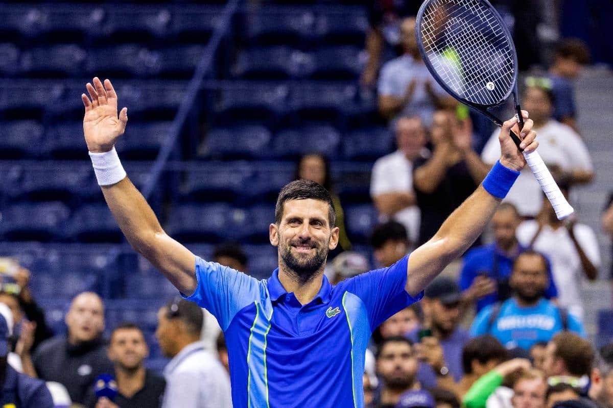 Novak Djokovic vence primeiro jogo no US Open (foto: Corey Sipkin)
