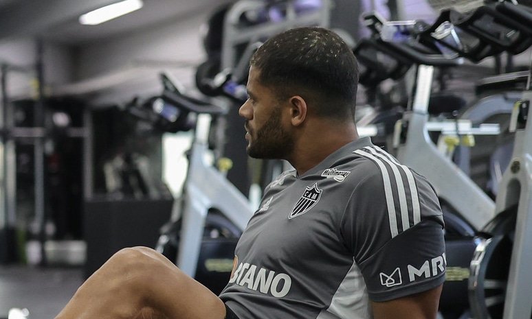 Hulk em treino do Atlético - (foto: Pedro Souza/Atlético)