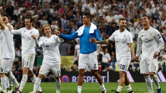 Bale, Modric, Varane, Jesé Rodríguez e Cristiano Ronaldo (foto: GERARD JULIEN)